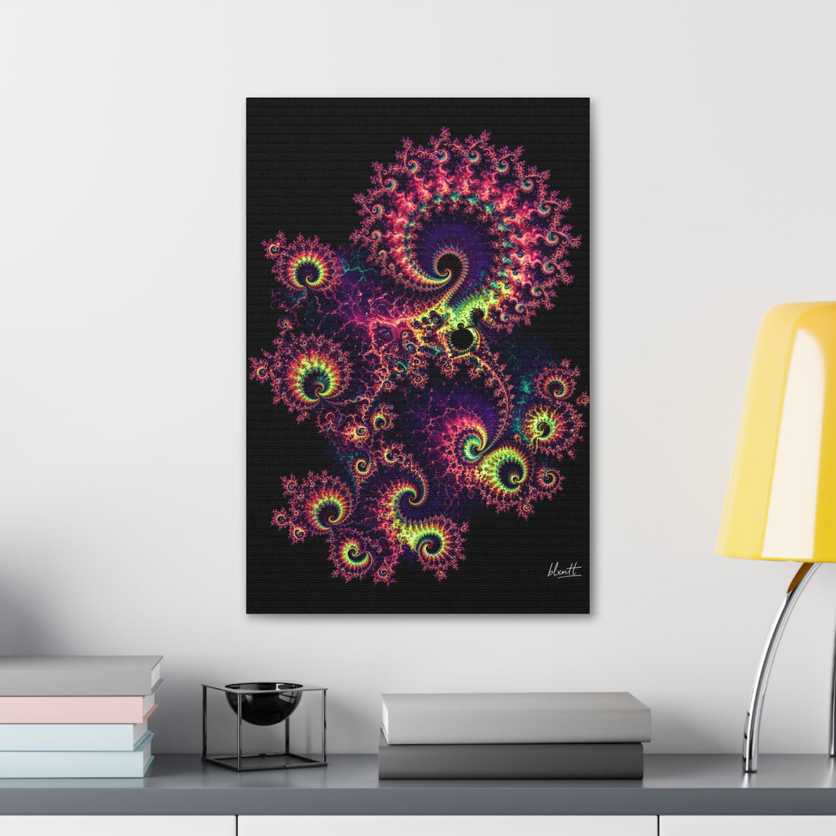 Copper Infinity - Blacklight Glossy Canvas