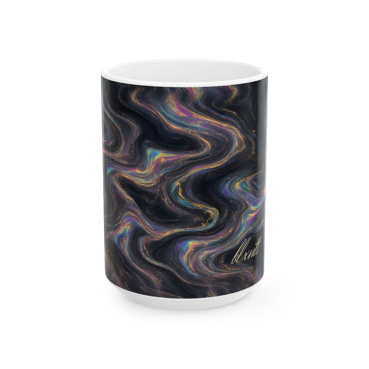 Galaxy Iridescent Marble Mug