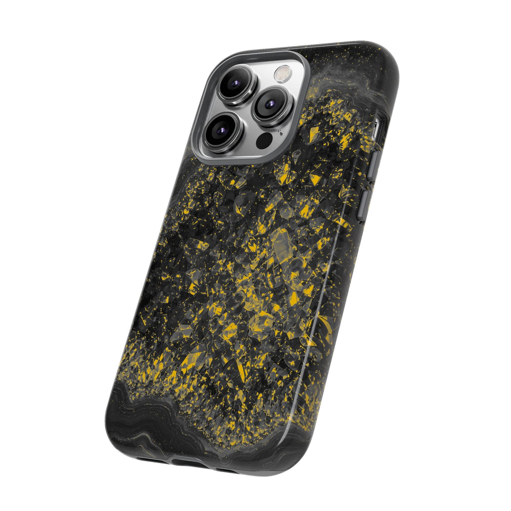 Geode Core - Mono Gold Spark Phone Case