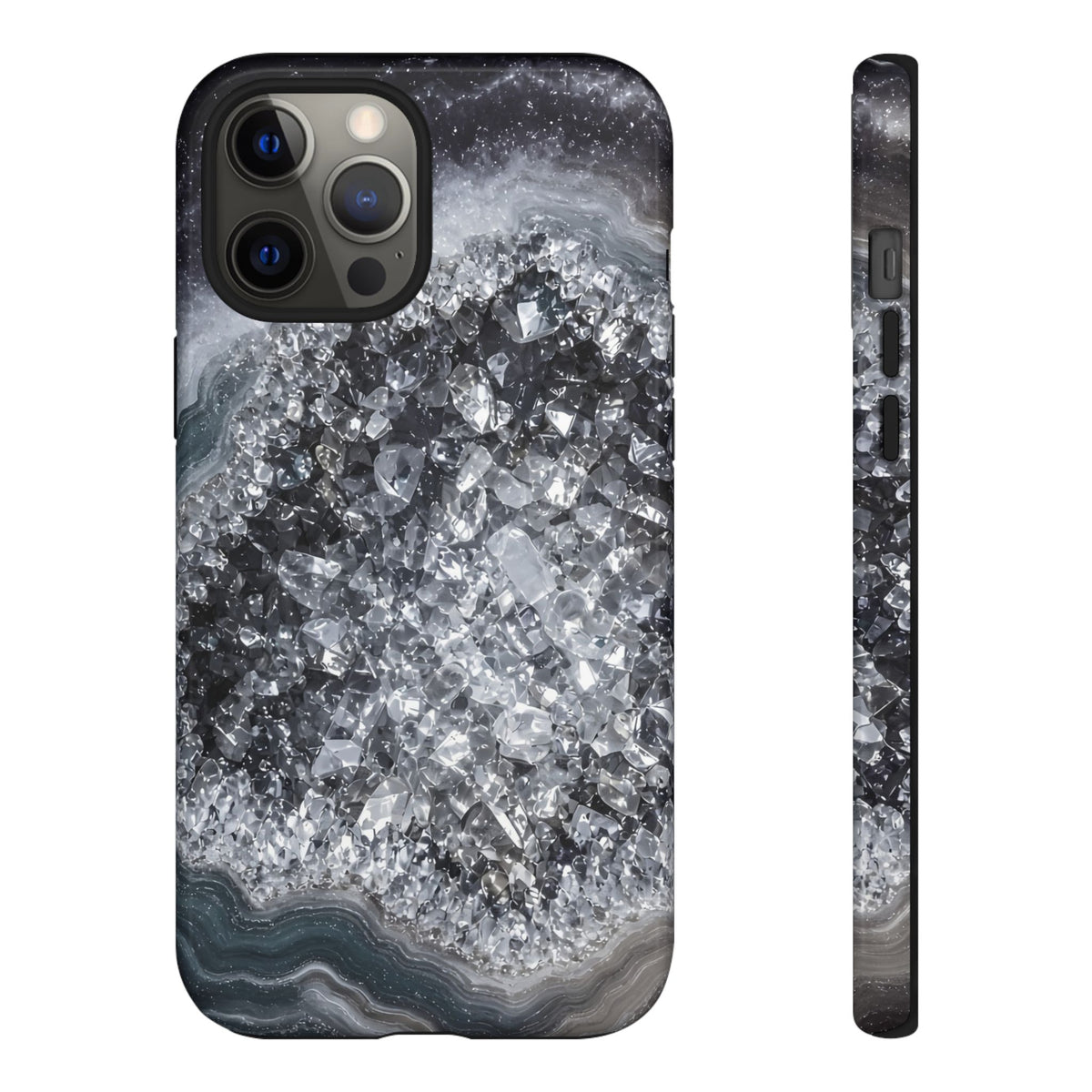 Geode Core - Silver Smoke Phone Case
