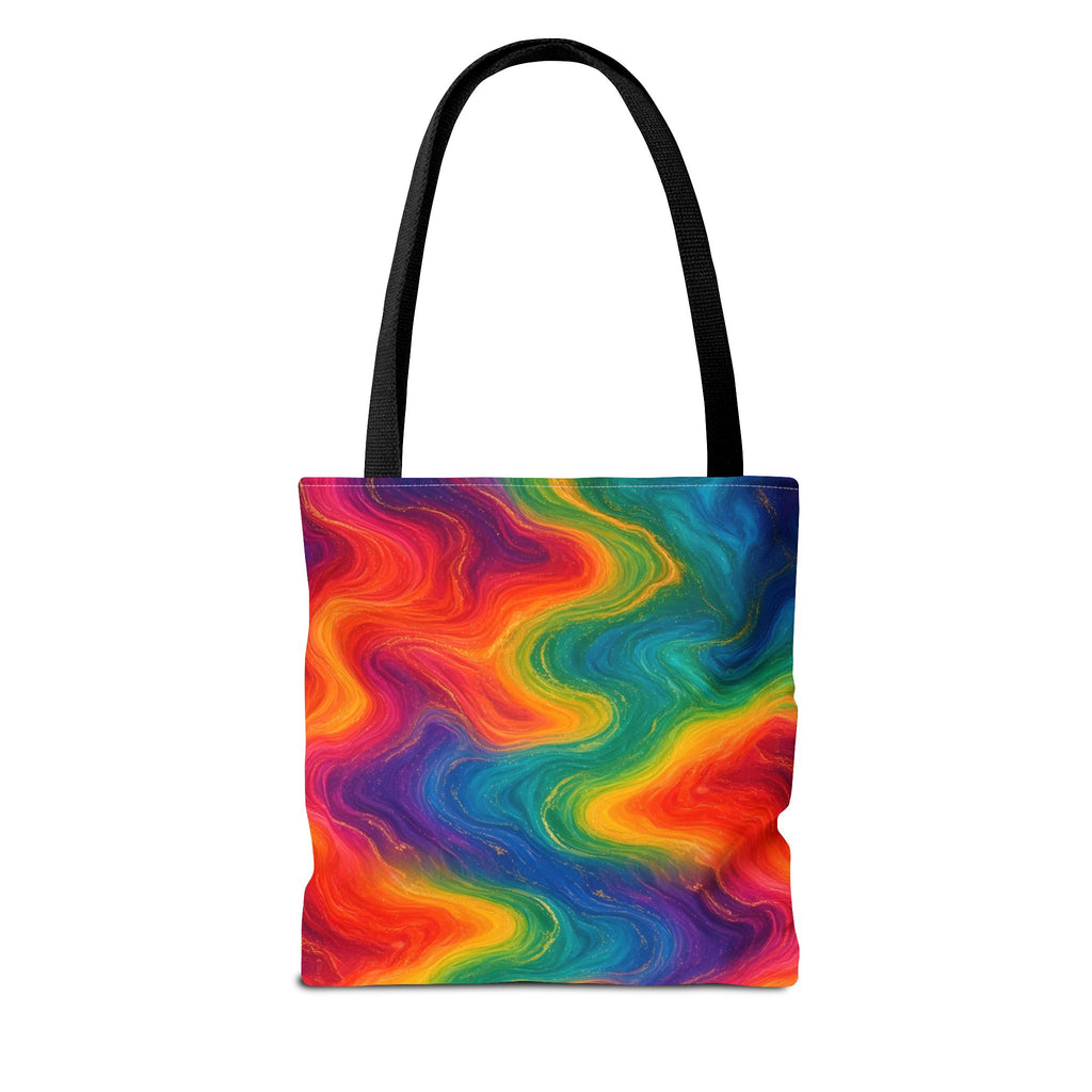 Rainbow Marble Tote Bag