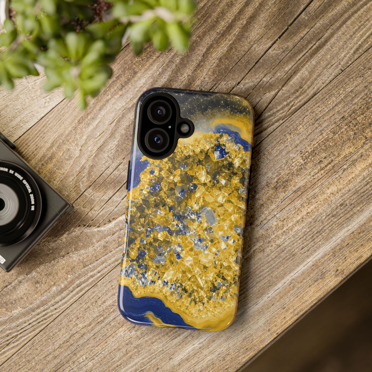 Geode Core - Mustard Navy Phone Case