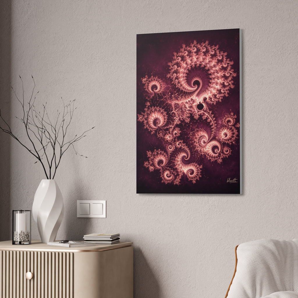 Copper Infinity - Rose Quartz Glossy Canvas