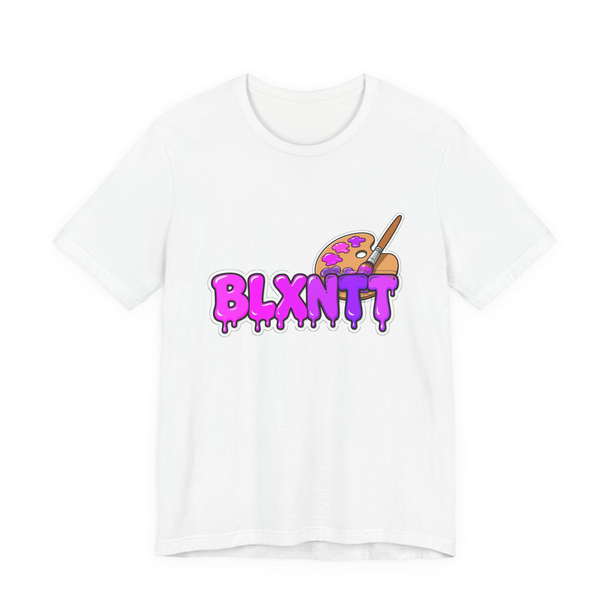 BLXNTT Paint Spill Tee - Purple (White)