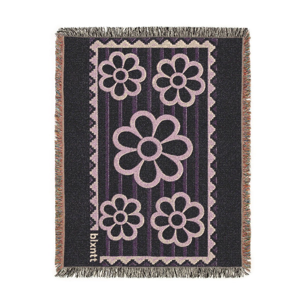 BLXNTT Purple Hippie Woven Blanket #2