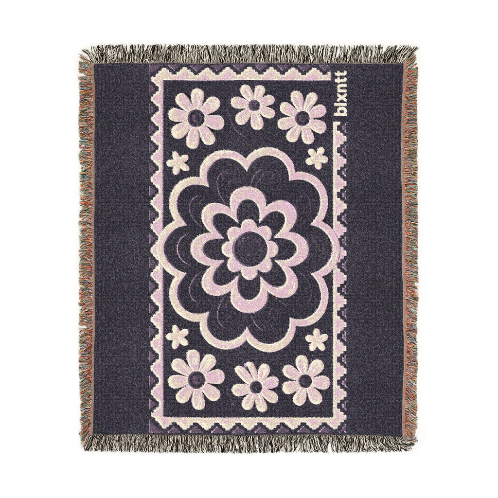 BLXNTT Purple Hippie Woven Blanket #1