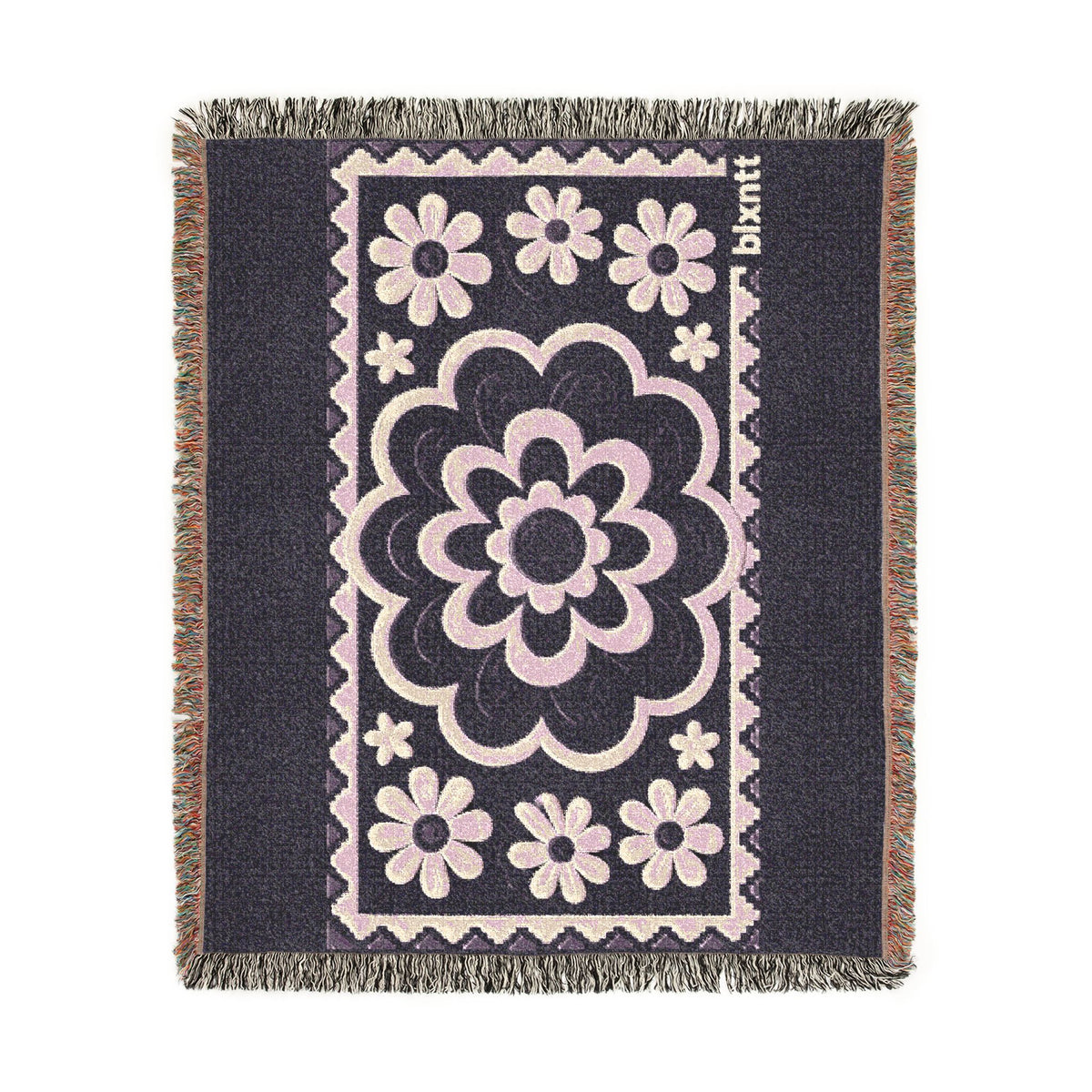 BLXNTT Purple Hippie Woven Blanket #1