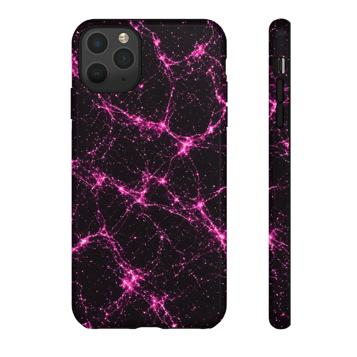 Neon Mycelium - Hot Pink Pulse Phone Case
