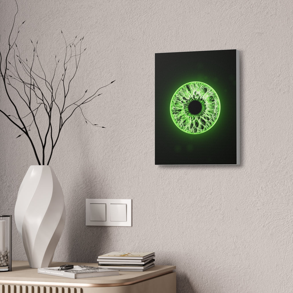 BLXNTT Iris – Lace Web Lime Shock Glossy Canvas