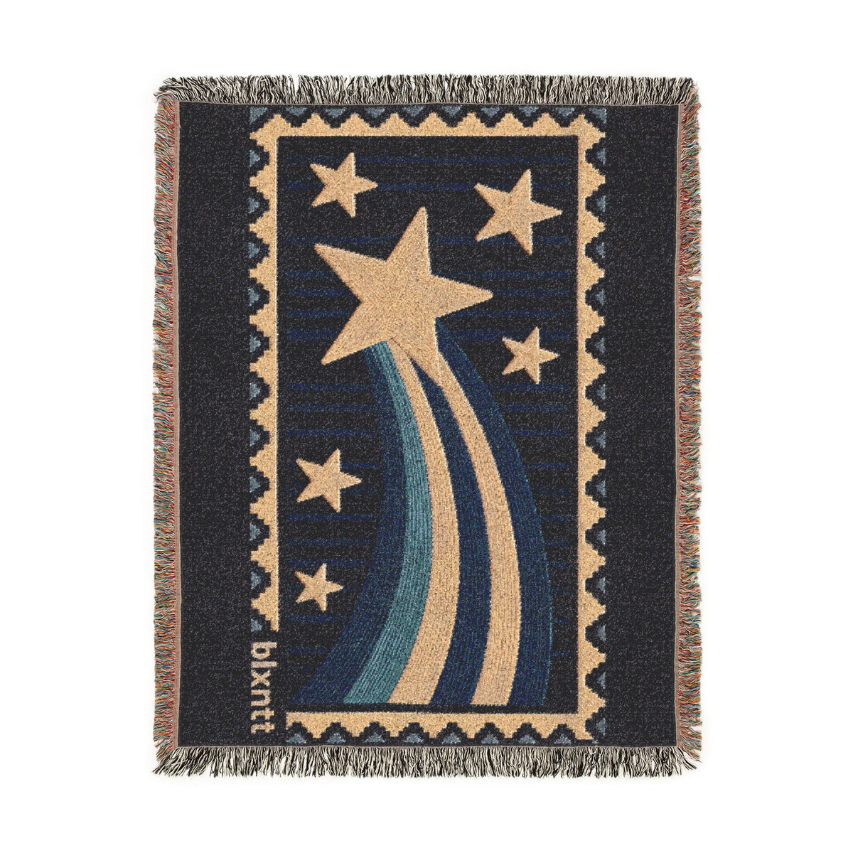BLXNTT Blue Hippie Woven Blanket #2