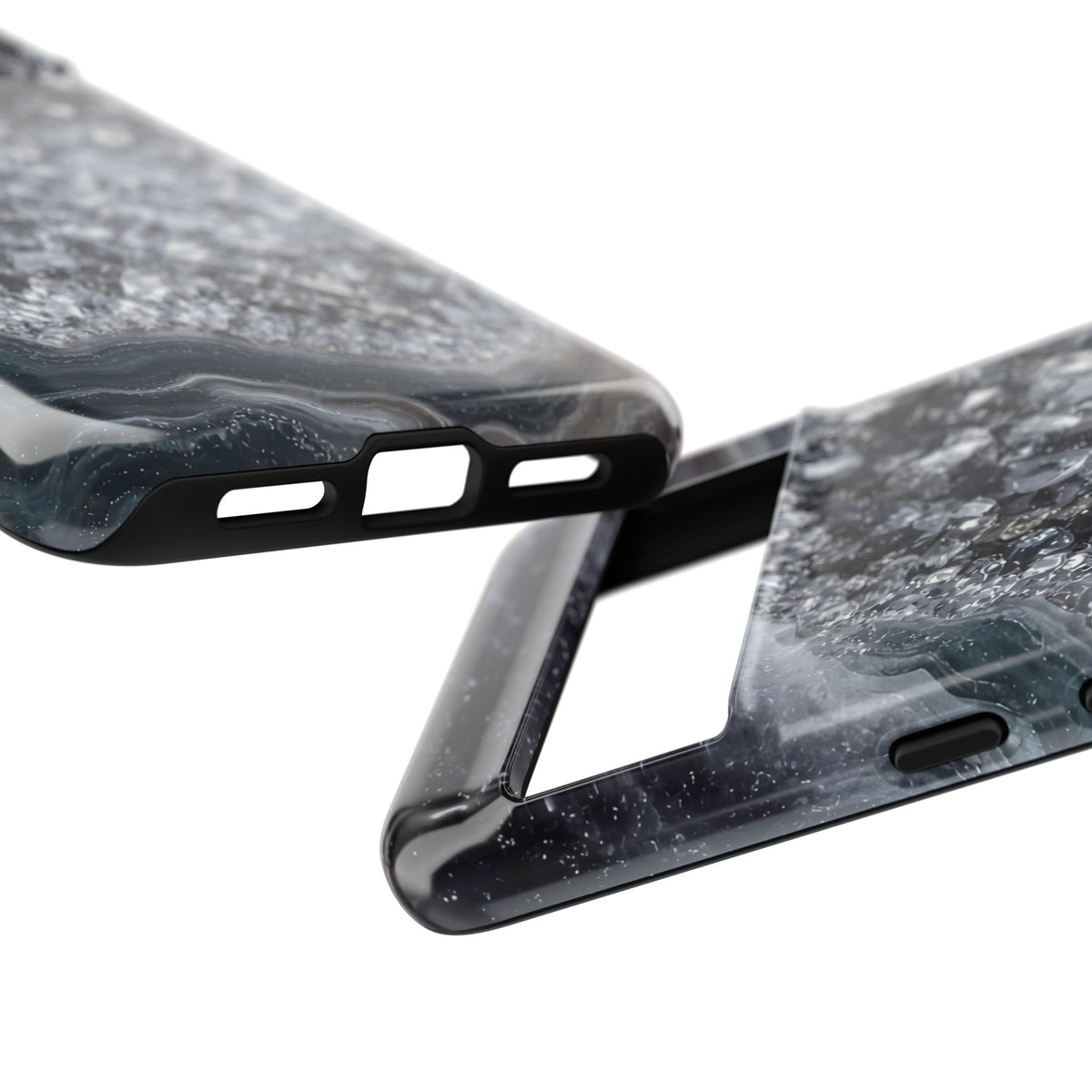 Geode Core - Silver Smoke Phone Case