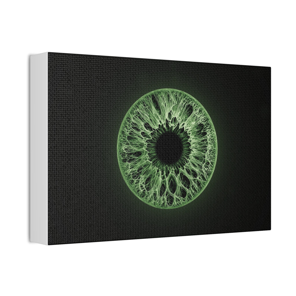 BLXNTT Iris – Lace Web Green Glossy Canvas