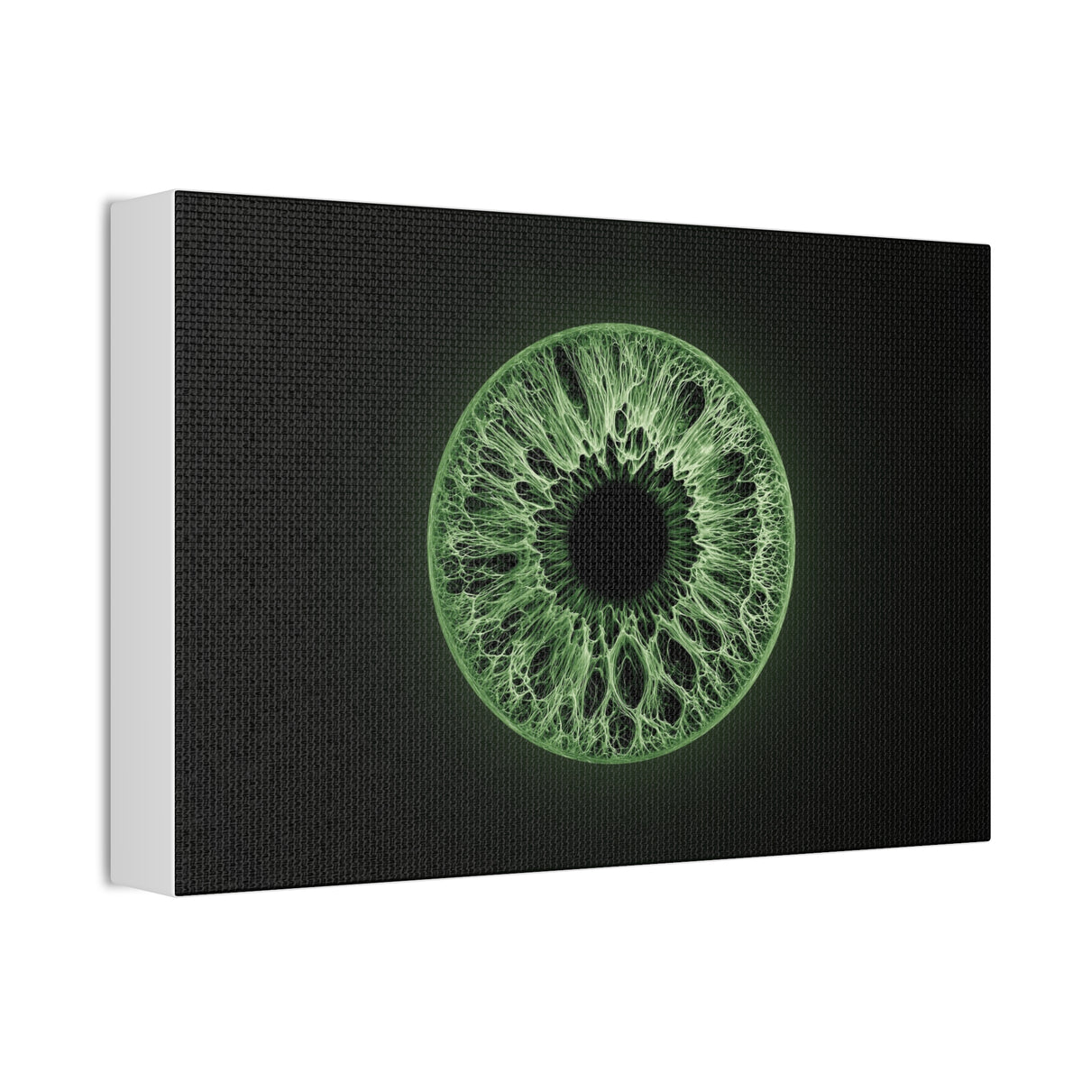 BLXNTT Iris – Lace Web Green Glossy Canvas
