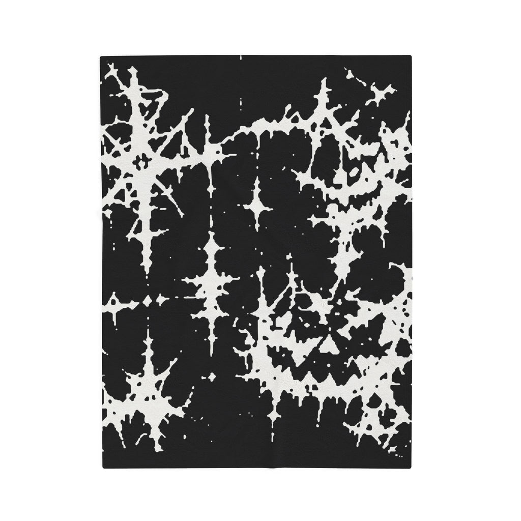 White Spiderweb Pumpkin Blanket
