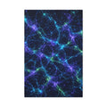 Neon Mycelium - Original Glow Glossy Canvas