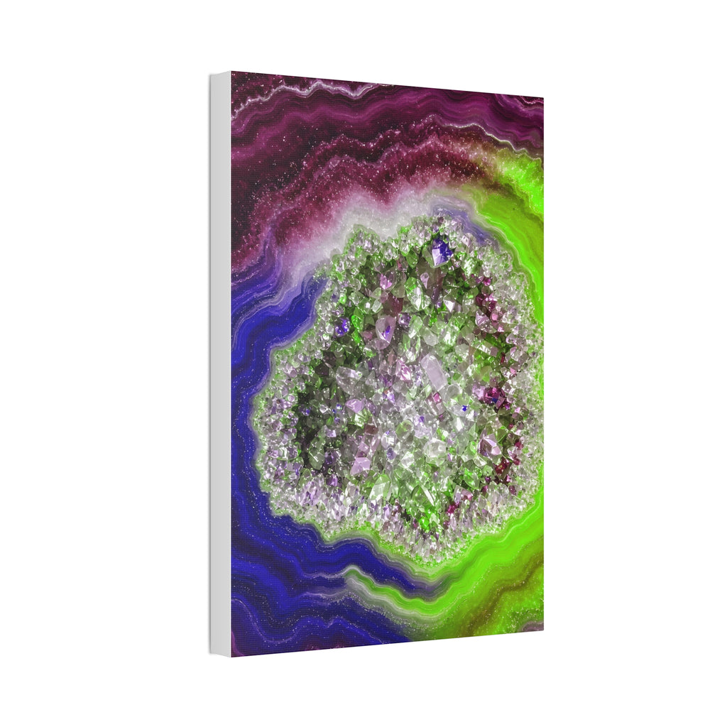 Geode Core - Cosmic Berry Glossy Canvas