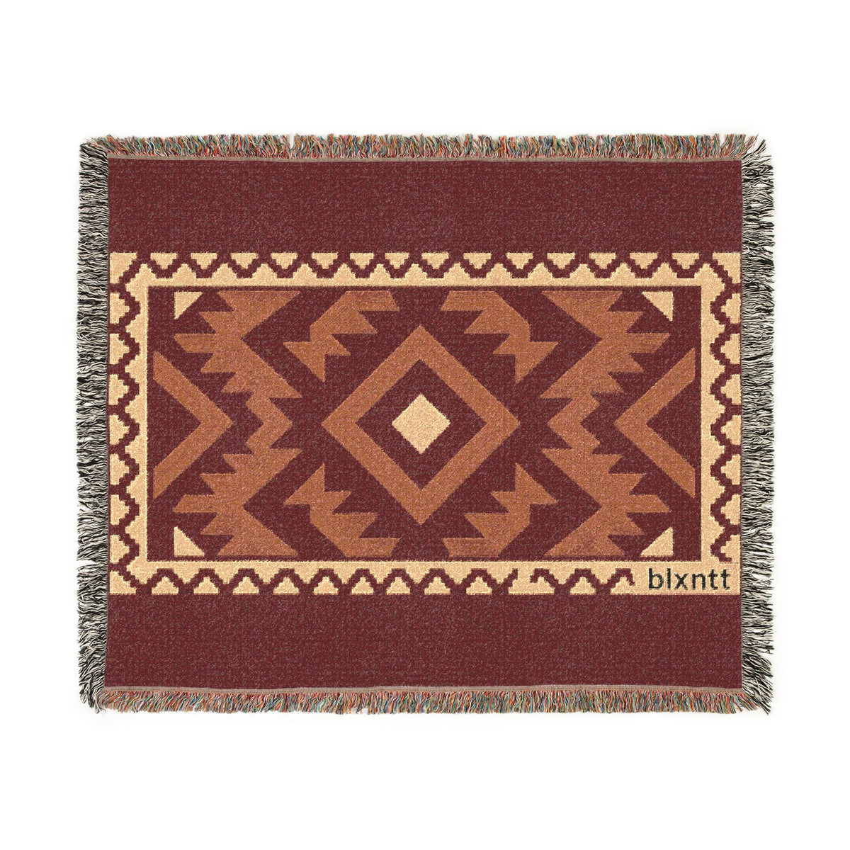 BLXNTT Red Hippie Woven Blanket #2