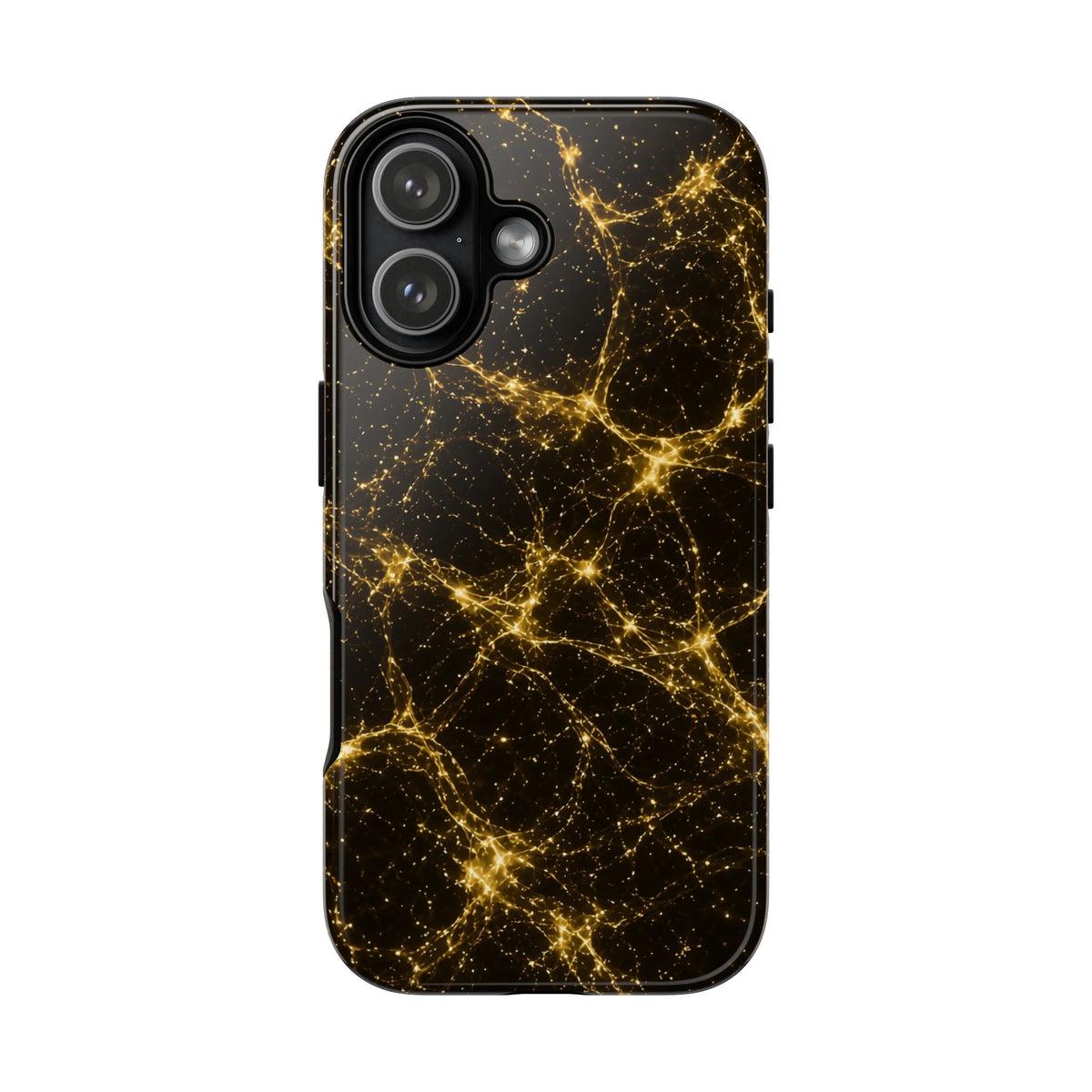 Neon Mycelium - Gold Filigree Phone Case