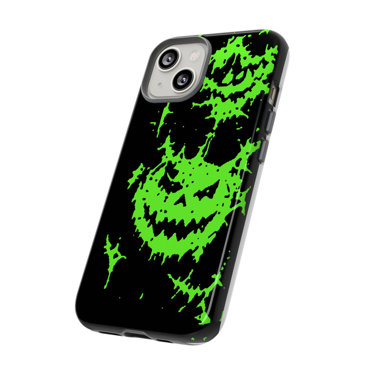 Green Spiderweb Pumpkin Phone Case