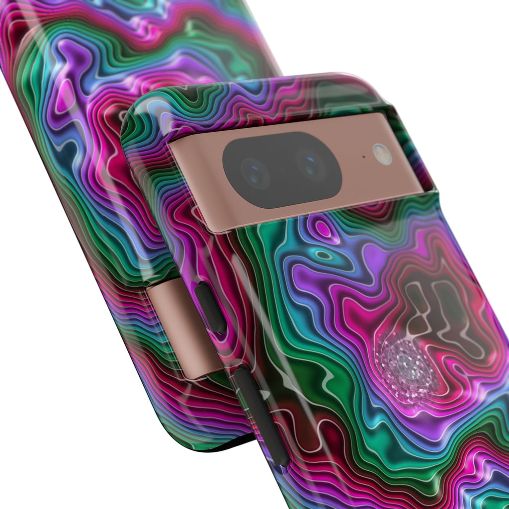 Neon Agate Phone Case