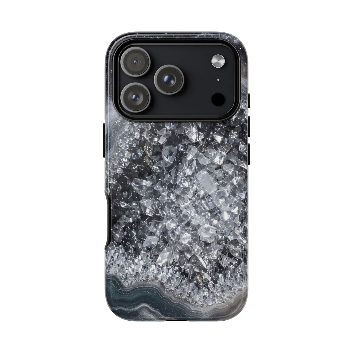 Geode Core - Silver Smoke Phone Case