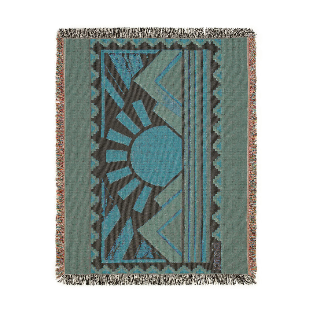 BLXNTT Orange Hippie Woven Blanket #1