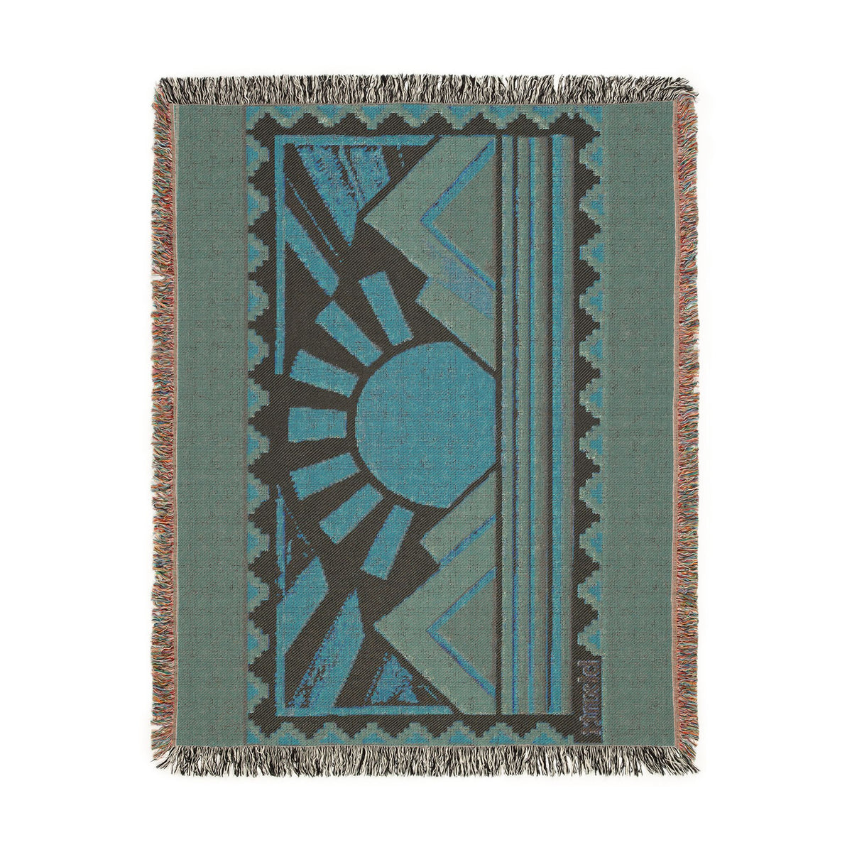 BLXNTT Orange Hippie Woven Blanket #1