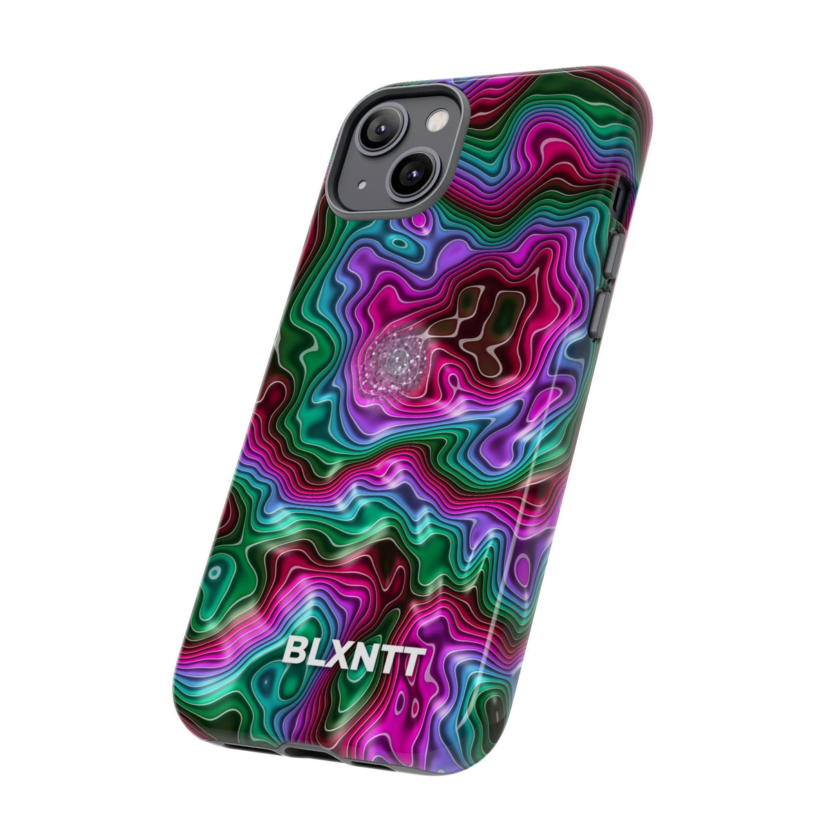 Neon Agate Phone Case