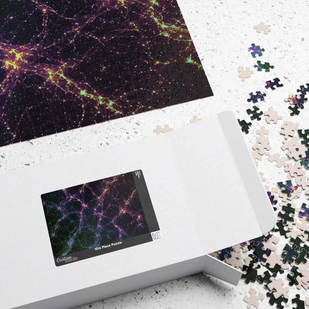 Neon Mycelium - Holographic Jigsaw Puzzle