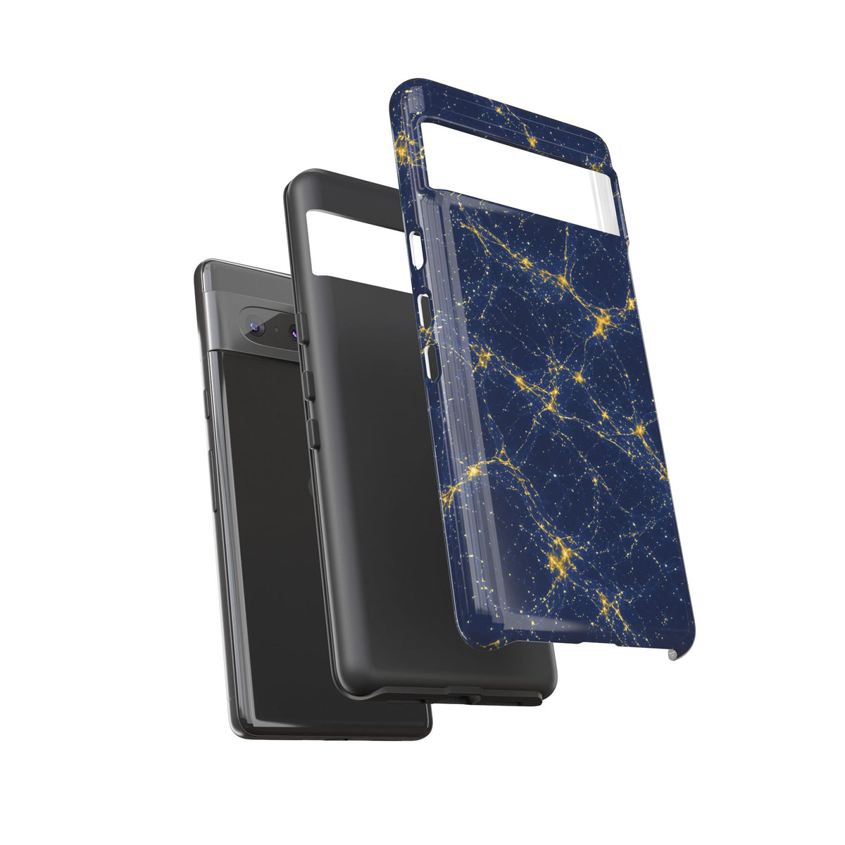Neon Mycelium - Mustard Navy Phone Case