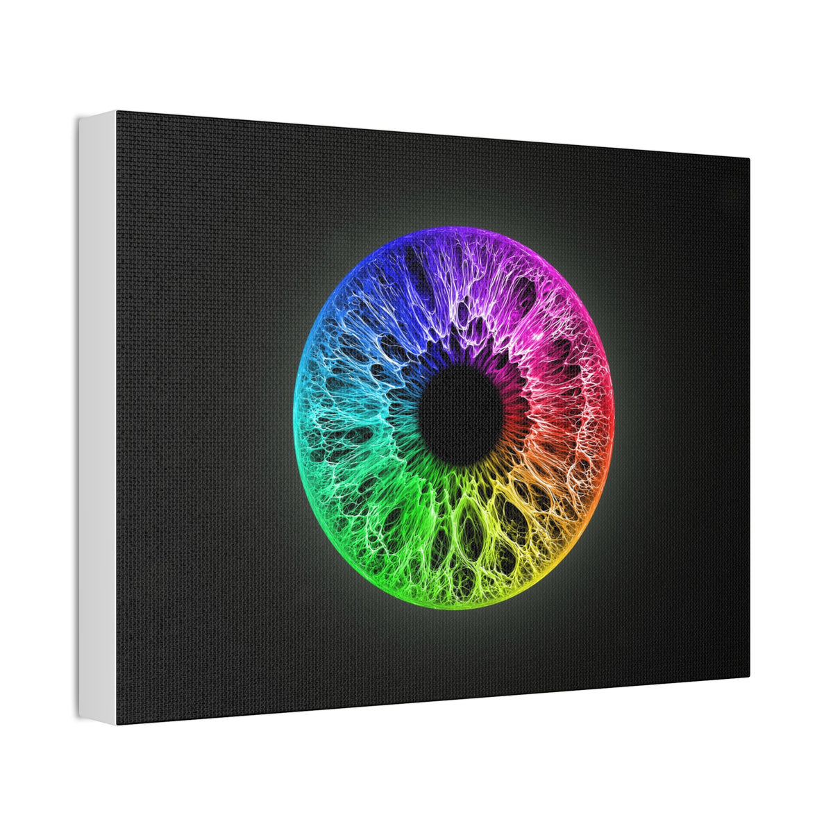 BLXNTT Iris – Lace Web Rainbow Sectors Glossy Canvas