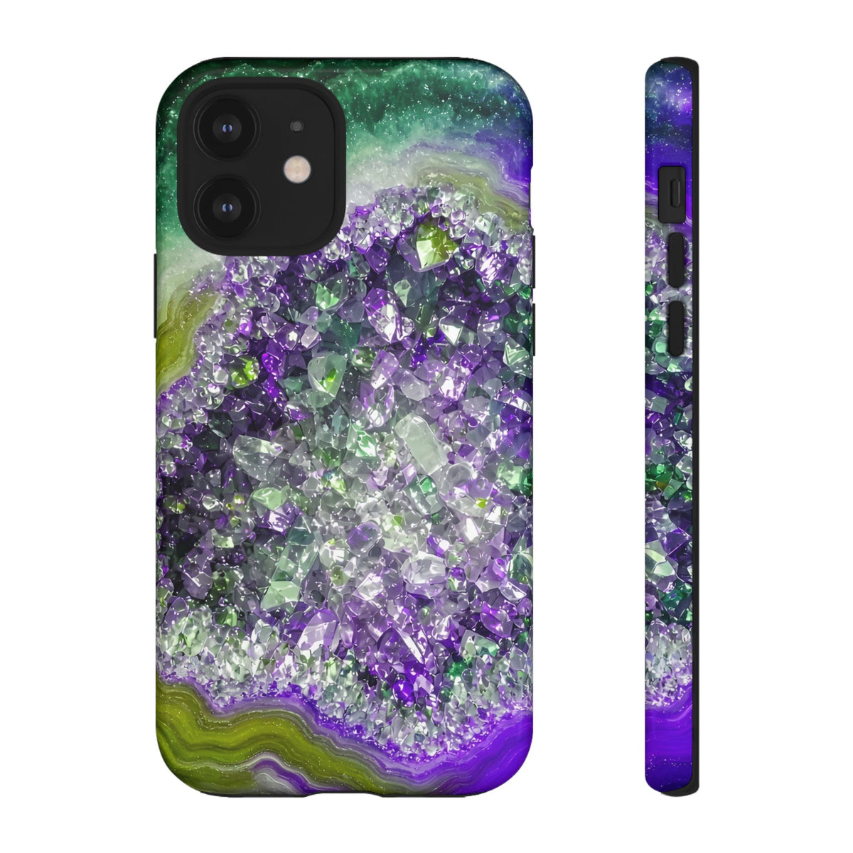Geode Core - Ruby Emerald Phone Case