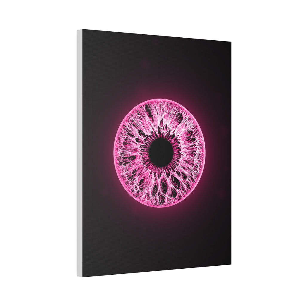 BLXNTT Iris – Lace Web Neon Pink Glossy Canvas