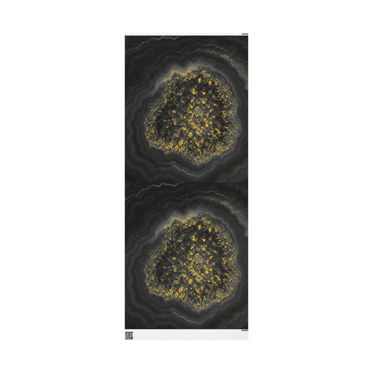 Geode Core - Mono Gold Spark Wrapping Paper
