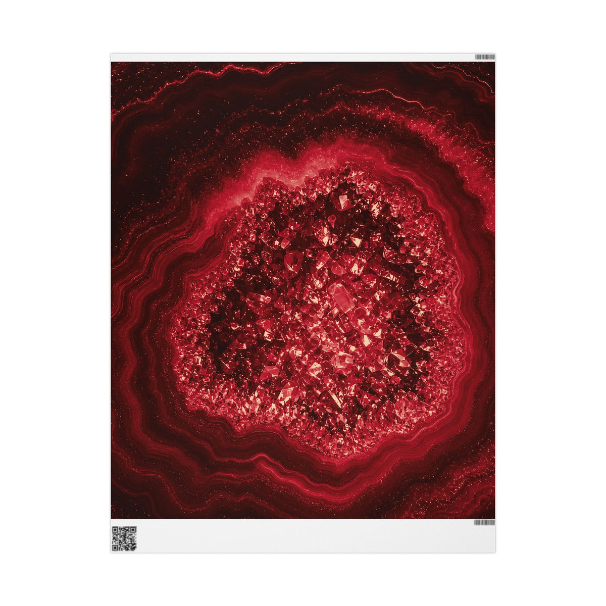 Geode Core - Cherry Cola Wrapping Paper