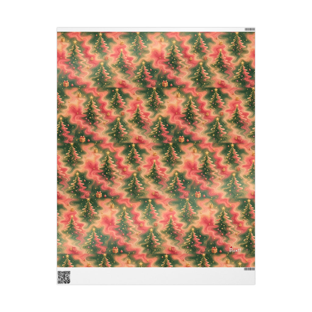 Trees Trippy Christmas Wrapping Paper