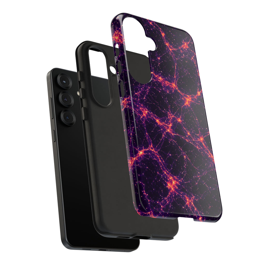 Neon Mycelium - Sunset Synapse Phone Case