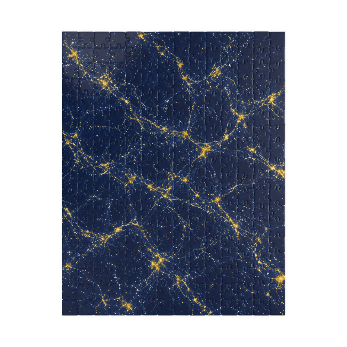 Neon Mycelium - Mustard Navy Jigsaw Puzzle