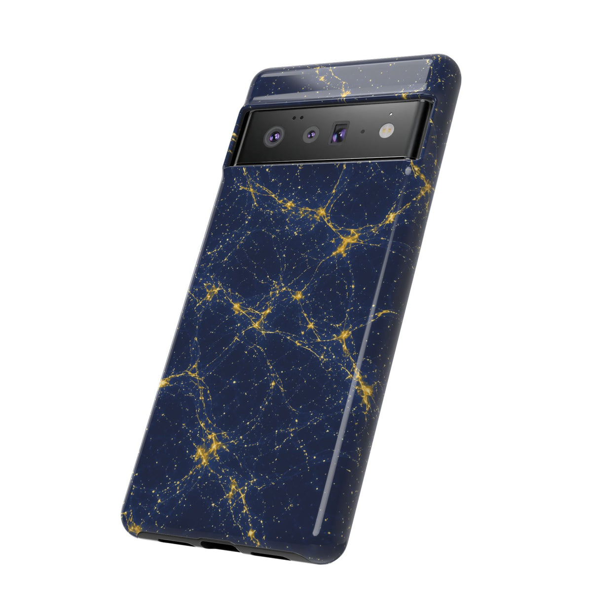 Neon Mycelium - Mustard Navy Phone Case
