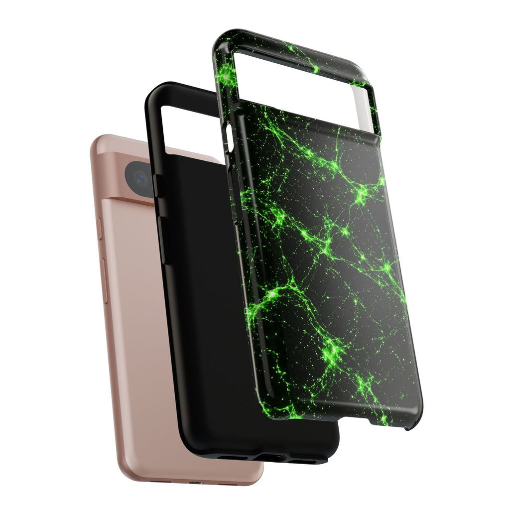 Neon Mycelium - Toxic Lime Phone Case