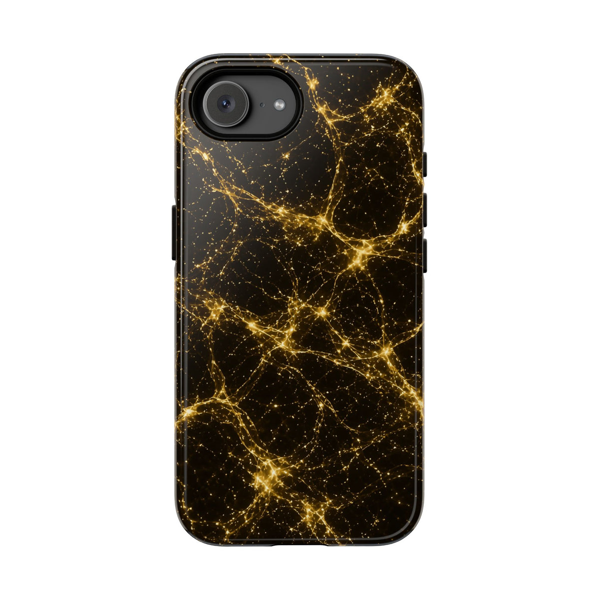 Neon Mycelium - Gold Filigree Phone Case