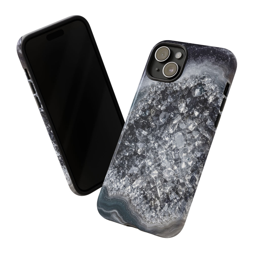 Geode Core - Silver Smoke Phone Case