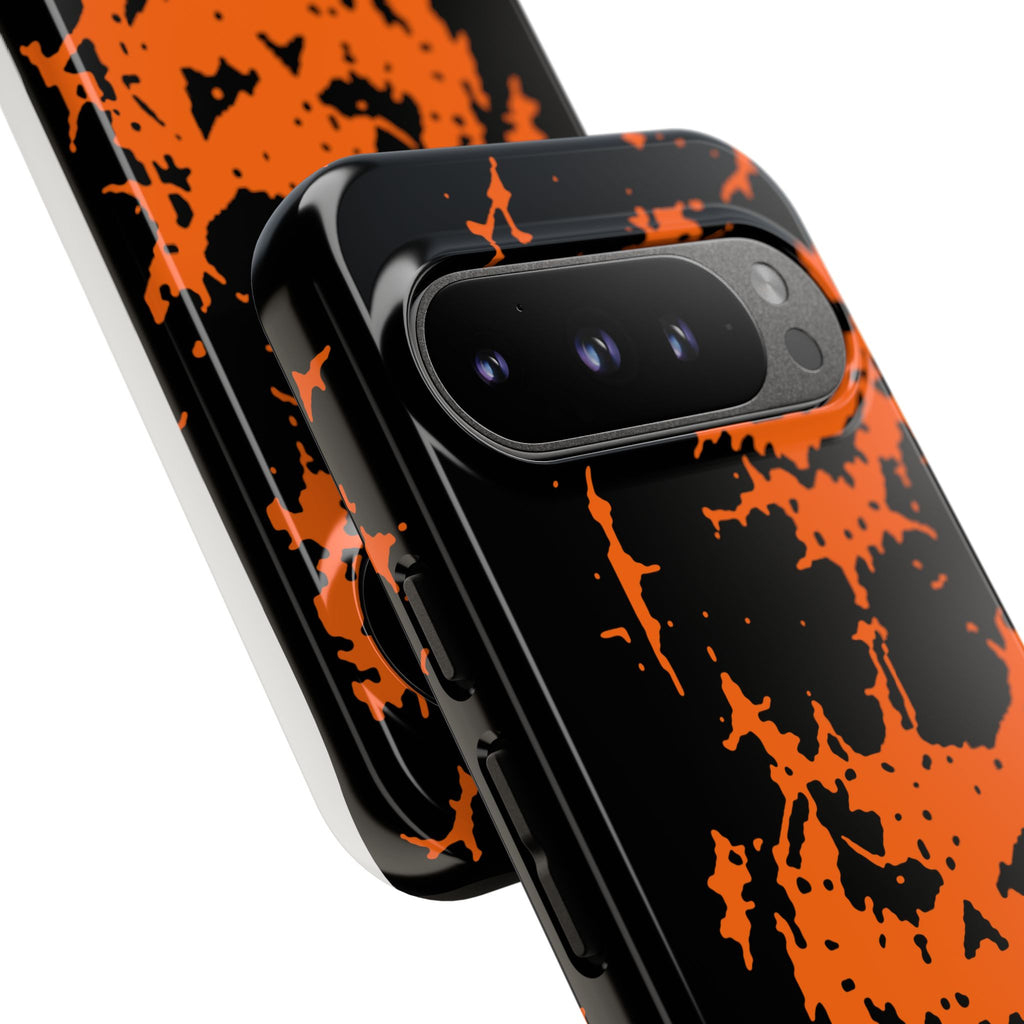Orange Spiderweb Pumpkin Phone Case