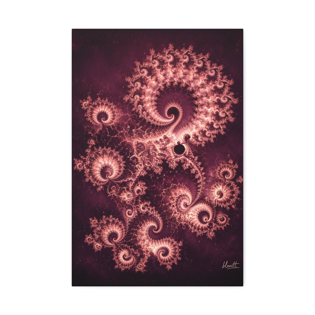 Copper Infinity - Rose Quartz Glossy Canvas