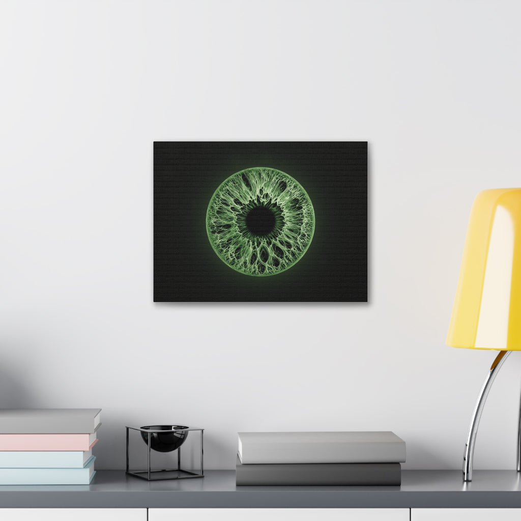 BLXNTT Iris – Lace Web Green Glossy Canvas