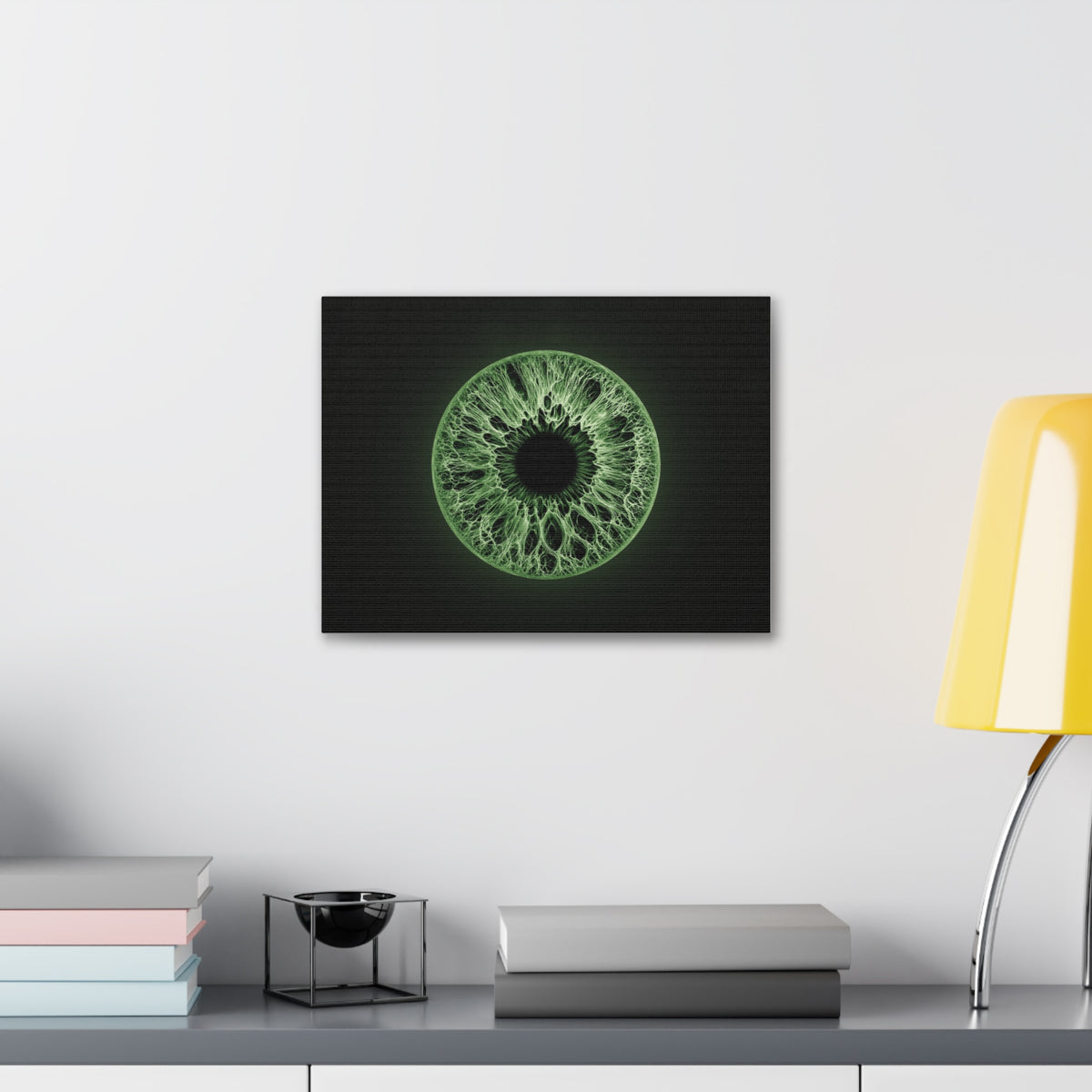 BLXNTT Iris – Lace Web Green Glossy Canvas