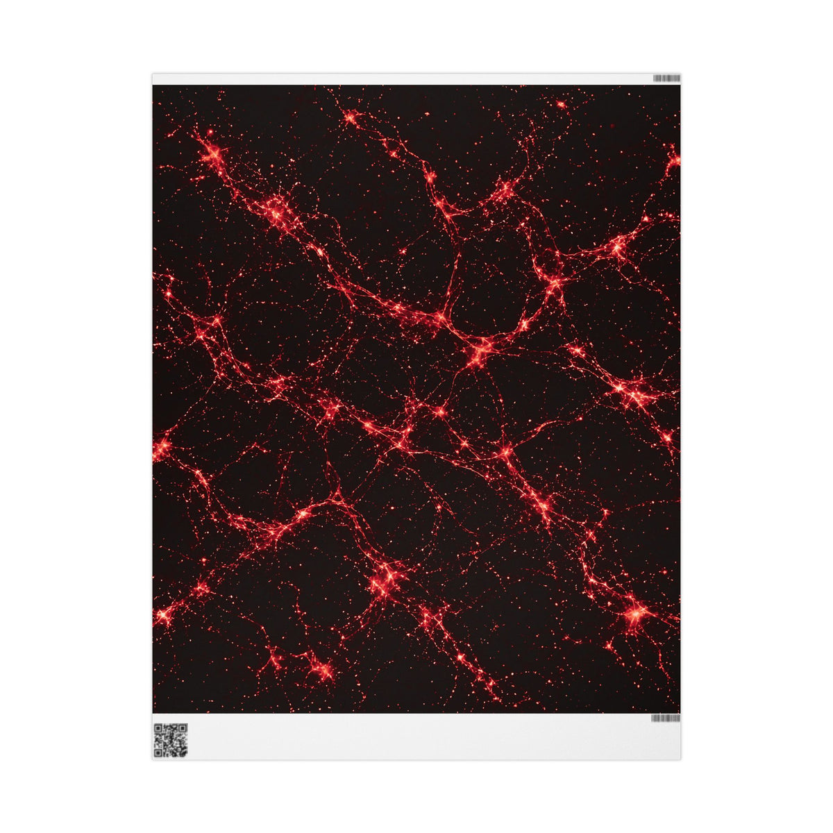 Neon Mycelium - Blood Moon Wrapping Paper