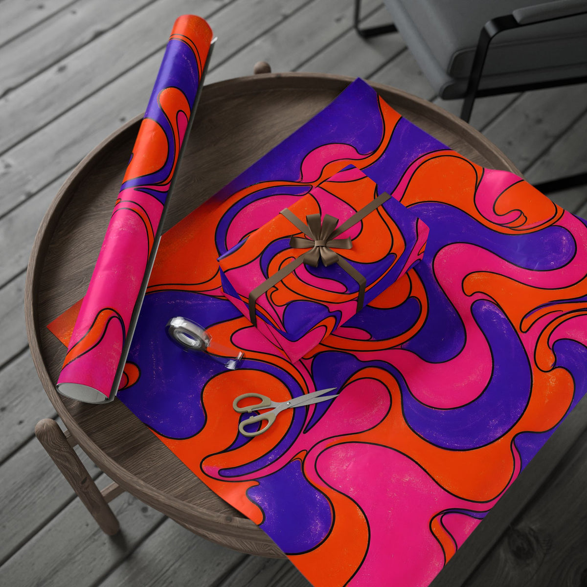Fillmore Flow - Synthwave Wrapping Paper