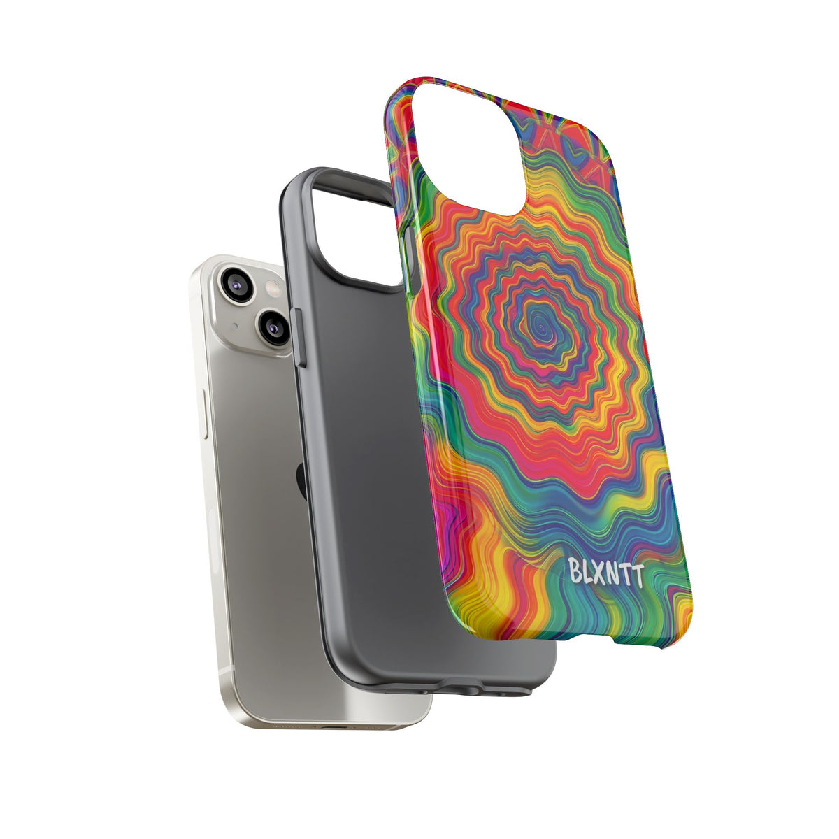Hypnotic Rainbow Ripple Phone Case