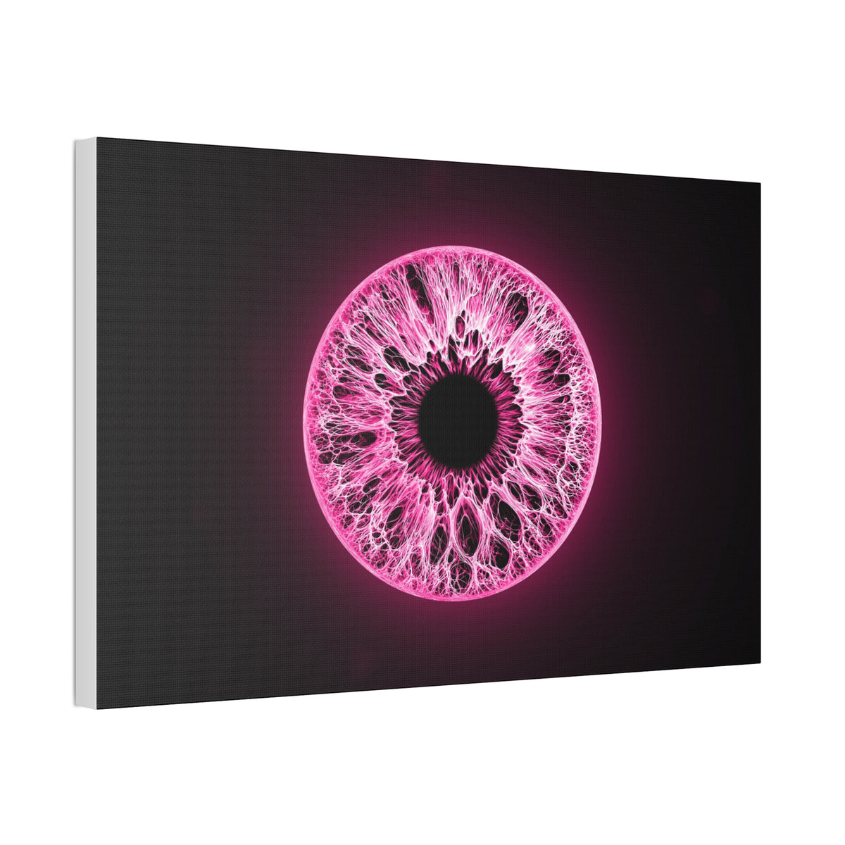 BLXNTT Iris – Lace Web Neon Pink Glossy Canvas